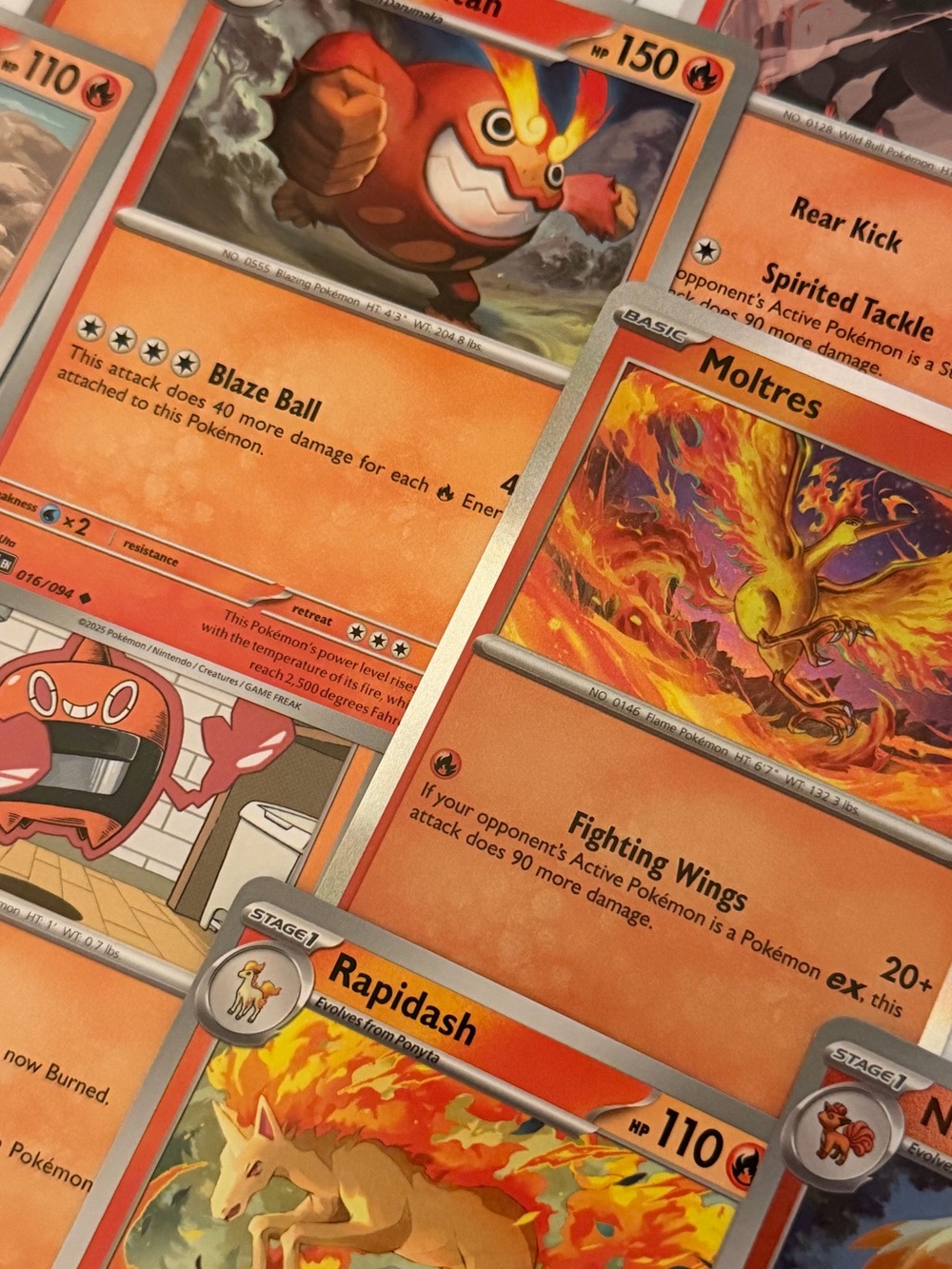 20 Pokemon Card Lot - Fire Type